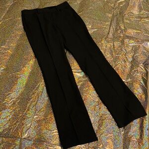 Express Black Pinstripe Straight Leg Pants